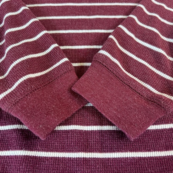 Maurice’s Size Small Purple and White Stripped Long Sleeve Shirt - Picture 8 of 10